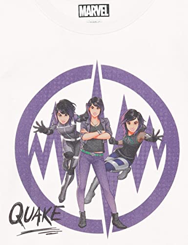 T-shirt Marvel Quake blanc à manches courtes pour enfant collection héroïque - 2
