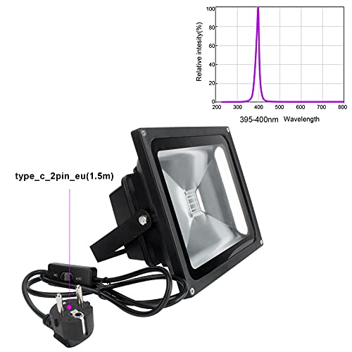 OUSIDE UV LED Nera Luce, 50W Black Light di