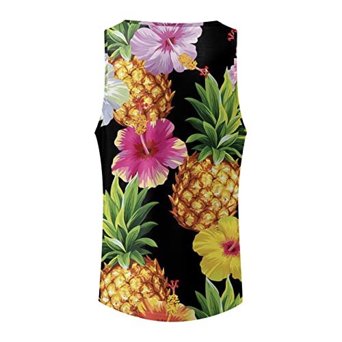 Mens Summer Beach Seaside Digital 3D Printed Round Neck Sleeveless T Shirt Vest Mens T Shirt 3xlt - Image 4