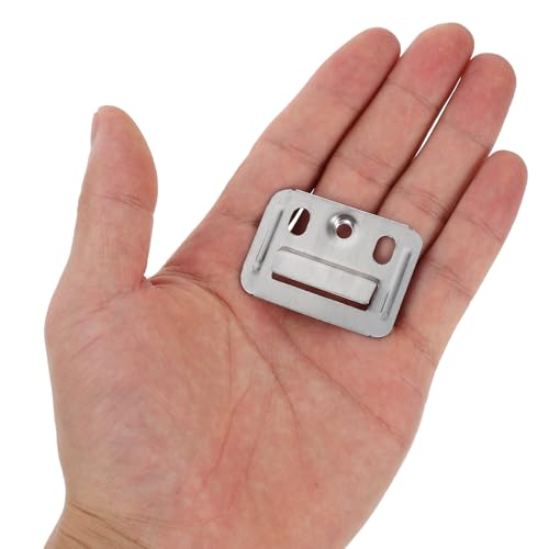 Image of Angoily 300 Pcs Wall Panel Buckle Clamp Stainless Steel Furniture Buckle Fixing Piece for Integrated Wall Panel Home Improvement