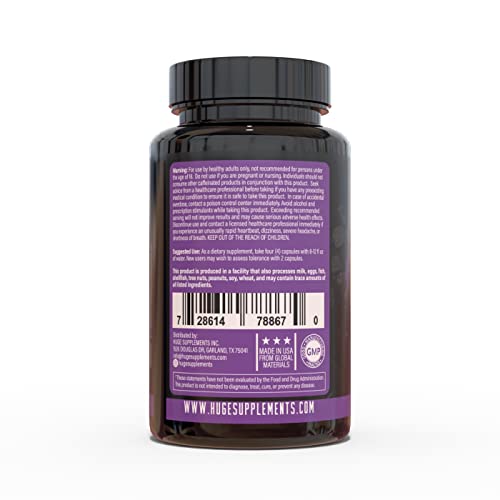 Huge Supplements Eliminate, Thermogenic Fat Burner, 13 Ingredients To Maximize Weight Loss, Appetite Suppressant And Energy Management With Advantra Z, Capsimax, Paradoxine & More (120 Capsules) #TOP2