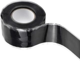 Lovgrin Self Fusing Silicone Tape, Hose Repair Tape, 2.5cm x 3m Waterproof Repair Sealing Tape, Black Insulating Tape, Self Adhesive Tape for Hose Pipe Leaks Emergency Repair