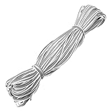 PATIKIL Reflektierendes Paspelband 109 Yards/100 Meter, Einfassungsband zum Aufnähen von hochsichtbarem Paspelband für Kleidungstasche, Highlight Silber