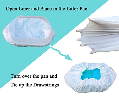 Hyper Cat Jumbo Cat Litter Box Liners Drawstring Litter Bags For Boxes 10 Counts #TOP3