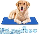 Tapete refrescante para mascotas baja de precio NEWKIBOU Alfombrilla Refrescante para Mascotas, Doble Cara, Tapete de Enfriamiento Portátil para Perros y Gatos, Azul...