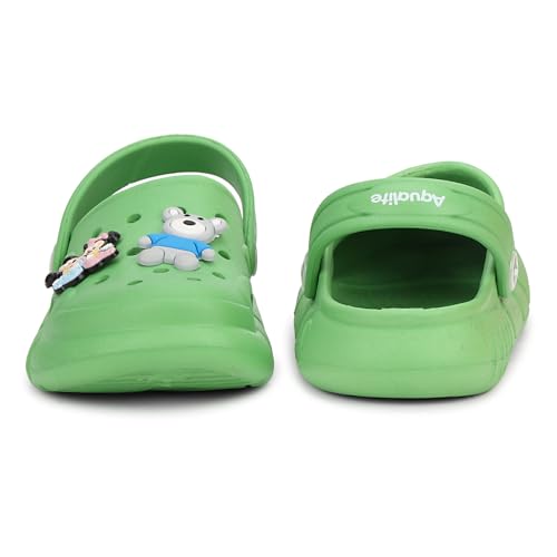 Image of Aqualite Kids Clog Shoes for Boys & Girls /Outdoor Sandals Clogs for Kids, Slingback Clog Shoes, Stylish Clogs for Kids