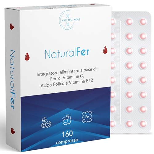 NaturalFer Ferro Integratore 28mg 160 Compresse