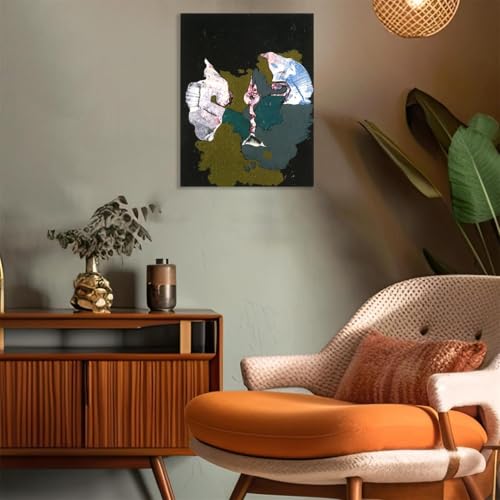 Max Ernst Image sur Toile Abstraction Tableau de Peintre 50x40cm - 3
