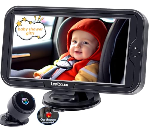 Image of Baby Car Camera for Backseat 1080P - Plug and Play, HD Crystal Night Vision, Easy to Install, 360° Rotation, Wide View Angle, Protect Baby's Eye - Rear Facing Carseat Camera for Newborn, Infant, Kids