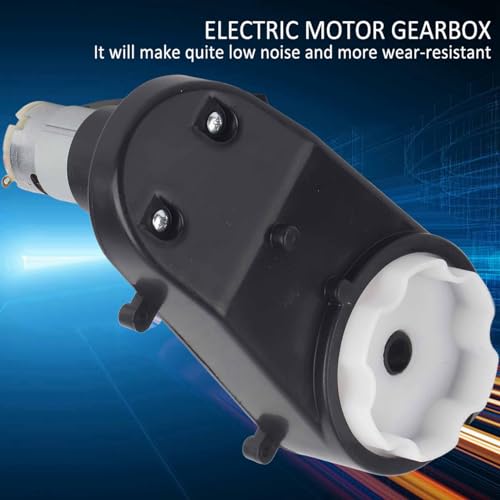 Elektromotor Getriebe, Hochgeschwindigkeits RS390 Elektromotor mit Getriebe für Kinder Elektroauto Motorräder Spielzeug Zubehör(12V 12000RPM)