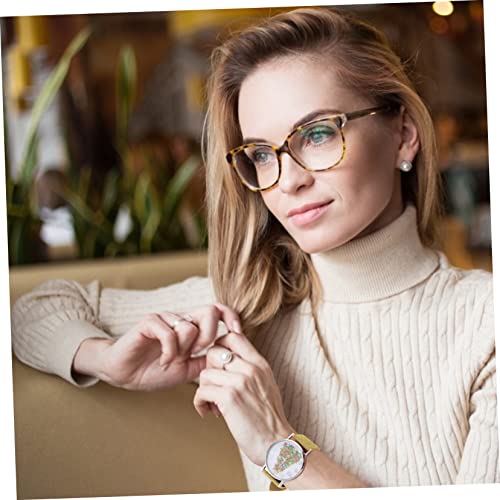 ORFOFE 1 PC Dames Kerstboom Tafel Kerst Decor Jongen Horloge Gift Vrouwen Horloge Glitter Polshorloge The Flash Gifts Xmas Tree Patroon Horloge Studenten Polshorloge Dame Horloge - Afbeelding 3