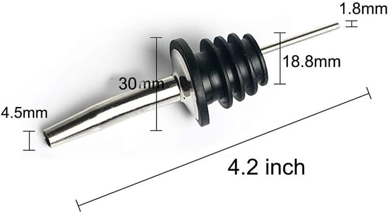 Stainless Steel Wine Pourer With Protective Cap, Drip-Free Spout Stopper, Bar Wine Accessories Set(12 pcswhiterosegold)