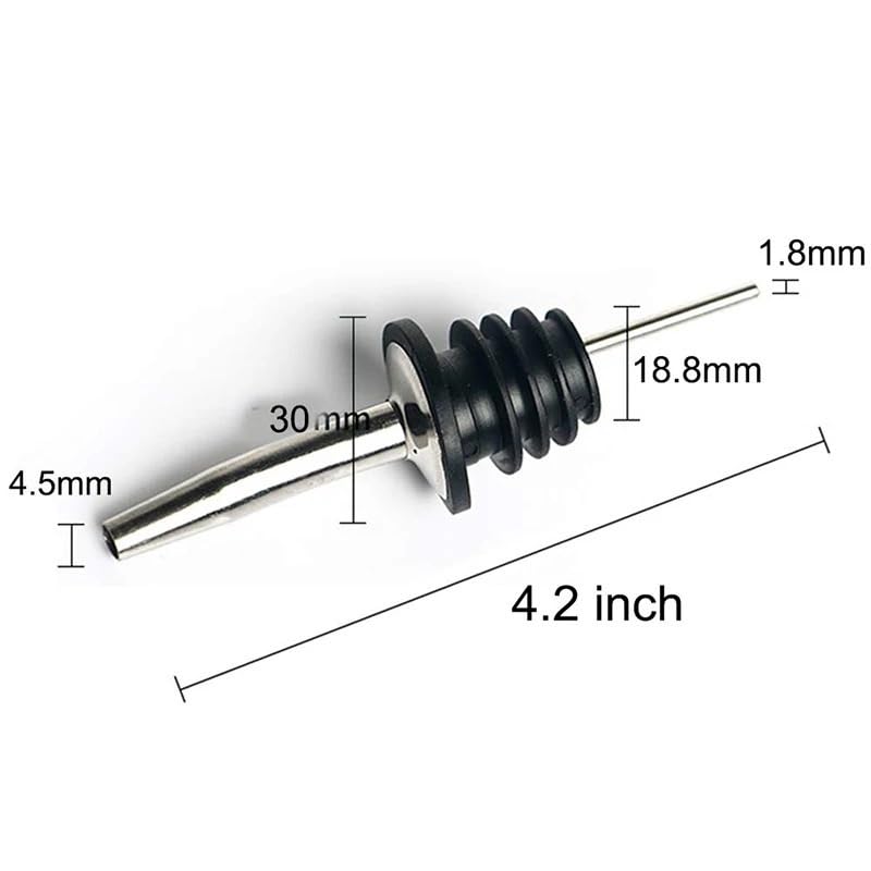 Verseur À Vin en Acier Inoxydable avec Capuchon De Protection, Bouchon De Bec Anti-Goutte, Ensemble D'accessoires for Vin De Bar(12 pcs White Gold)