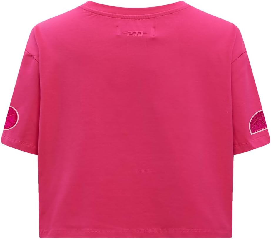 Pro Standard Womens NBA Denver Nuggets Classic Triple Pink Short Sleeve Boxy Tee Beetroot Purple XL - Image 2