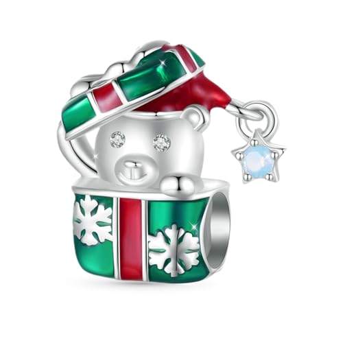 Image of GNOCE Christmas Charm Silver Plated & Sterling Silver Bracelet Gift