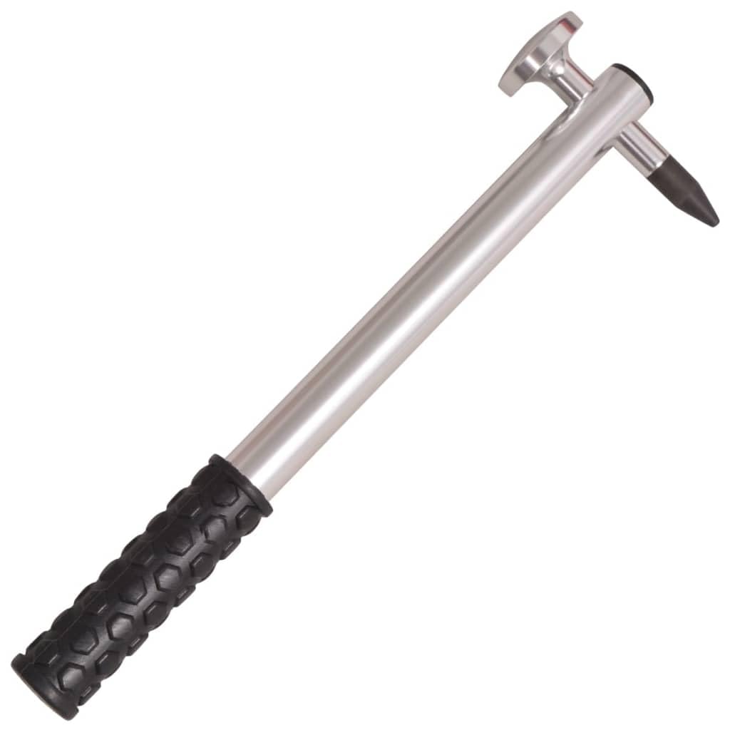 Juego de herramientas de reparación de abolladuras de acero inoxidable de 28 piezas con barra de reparación, herramienta de impacto, cadena, gancho y bolsa para coche, moto, coche, garaje