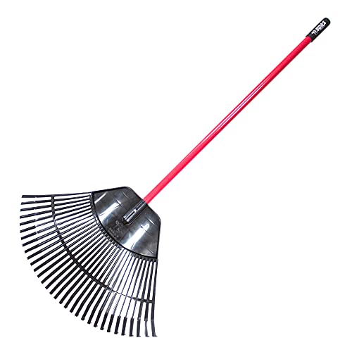 BULLY TOOLS 26-32 Lightweight Polypropylene Tine Leaf Rake, 30" Wide