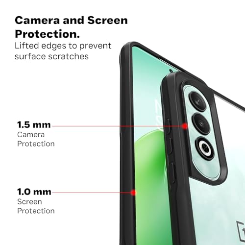 Image of AIBEX Crystal Clear Back Case Compatible with OnePlus Nord CE 4 5G Back Cover Case | 360 Degree Protection | Shock Proof Design | Transparent Back Cover (PC & TPU, Bumper)