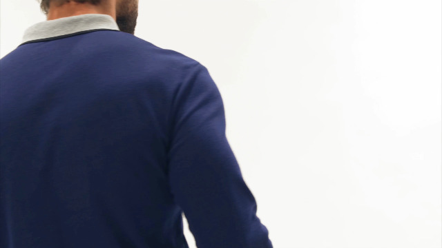 Camiseta polo para hombre de manga larga, estilo clásico con cuello a cuadros, ajuste slim, 100 % algodón miniatura 7