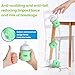 Joxodak 4 Pack Silicone Sleeves for Philips Avent Natural Glass Bottle, Food Grade Silicone Cover and 4pcs Travel Caps, Lids Replacement (2White+1Blue+1Green, 4oz)