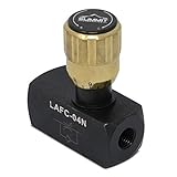 Hydraulic in-Line Adjustable Variable Flow Control Valve w/Free Rev Flow, 1/4” NPT