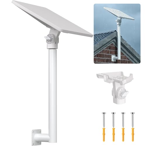 Wall Mount for Starlink Mini 1/4-20 Threaded Screw Aluminium Alloy Mounting Pole with Adjustable Pipe Adapter Easy Installation Drilling Hole Compatible with 2024/2025/2026 Starlink Mini Version