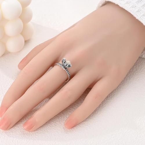 Bijou de mariage en forme de cœur | Le cadeau idéal pour bague couple argent
