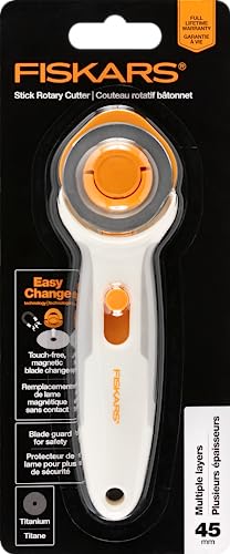 Fiskars Easy Change Stick Rotary Cutter (45 mm) White