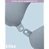 Bliss Neck Pillow - Lightweight U Shaped High Density Memory Foam Travel Neck Pillow with Snap Closure for Travelling, Size One Size, Grey Sweater Knit