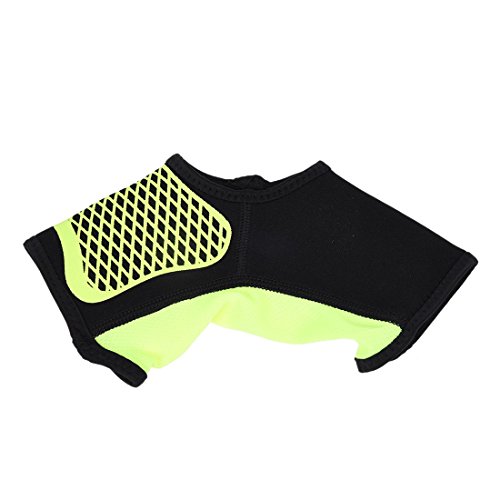 Bloepum 1PCS Sports Ankle Support Ankle Pads Elastic Brace Guard Foot Ankles Protector Wrap for Bicycle Football Taekwondo Basketball(Fluorescent Green M)