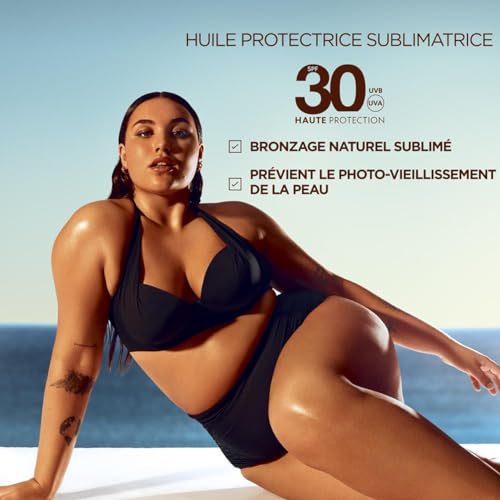 Huile Solaire Corps Spf 30 Sublimatrice Protège Et Nourrit Ideal Ambre Solaire Garnier Le Flacon De 150ml - vue 3