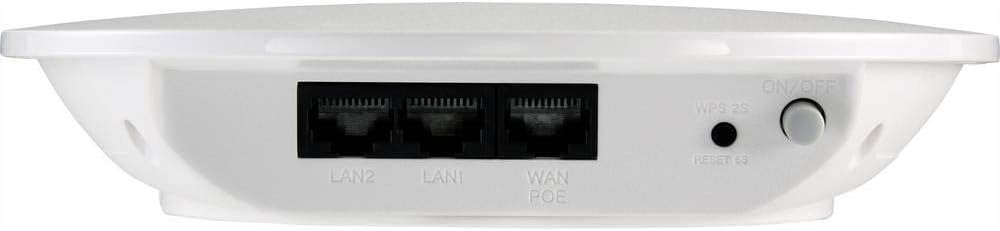 Zadní view of the Renkforce RF-4392996 Wi-Fi Router showing ports and buttons