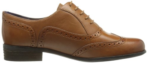 Clarks Hamble Oak - Zapatos de Cordones de cuero Mujer, Dark Tan Leather, 39.5