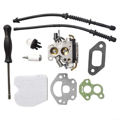 Vergaser-Kit 506450501 für Husqvarna 135 140 435 435E 440 440E kompatibel mit Jonsered CS2240 CS2240S und für McCulloch CS410 Kettensägen inkl. Luftfilterdichtungen Benzinschläuche Vergaser-Kit 506450501 für Husqvarna 135 140 435 435E 440 440E kompatibel mit Jonsered CS2240 CS2240S und für McCulloch CS410 Kettensägen inkl. Luftfilterdichtungen Benzinschläuche