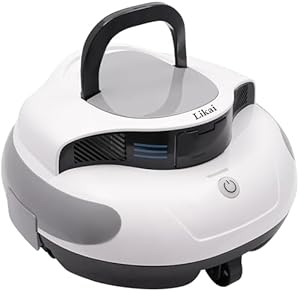 Likai Poolroboter, Kabelloser Poolsauger Akku 100 Min Reinigungszeit, Selbstparkfunktion, Dual-Antriebsmotoren & LED-Anzeigen, Automatischer Poolreiniger für 100m² Oberirdische Pools