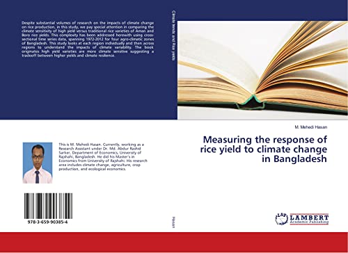 livre Measuring the response of rice yield to climate change in Bangladesh
