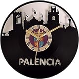  Reloj de Palencia realizado en Disco de Vinilo con los monumentos más significativos de la Ciudad