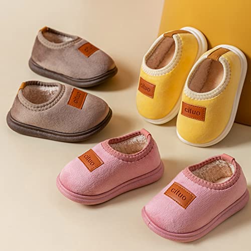 Kids Toddler Slippers Boys Girls Indoor House Shoes Non-Slip Slippers Socks Outdoor Cotton Warm Walking Shoes3