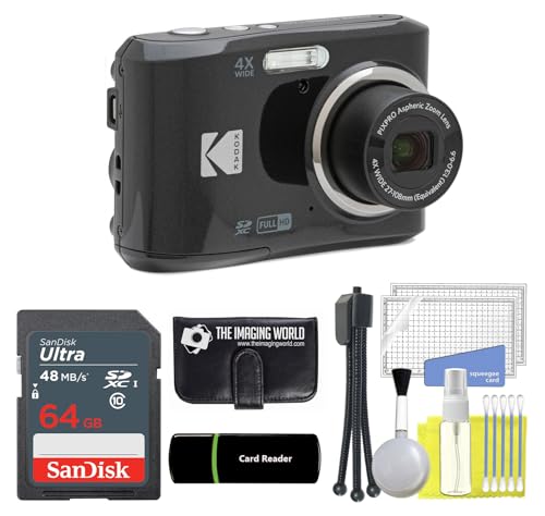 Kodak PIXPRO FZ45 16MP Digital Camera 4X Optical Zoom 27mm Wide Angle 1080P Full HD Video 2.7