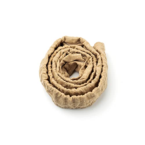 Image of ELFCAB Fabric Cord Cover & Chandelier Chain Cover Natural Linen