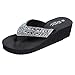 Produktbild WWricotta Summer Slippers Fashion Rhinestones Wedges Flip Flops Women's Casual Beach Shoes(Schwarz,37)
