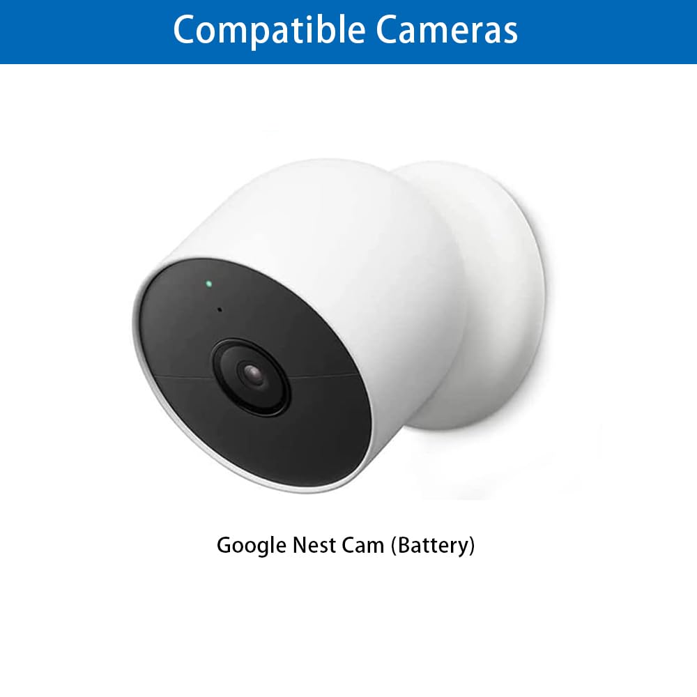 VVHOOY Anti-Theft Anti-Drop Security Chains Compatible with Google Nest Cam Outdoor(Battery),SimpliSafe Outdoor Camera,Rustproof Protection Cable Prevent from Falling, 4 Pack ﻿