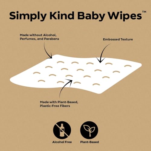 DYPER - 99% Water Based Baby Wipes 100% Made from Plant-Based* & Honest for Sensitive Skin, Fragrance & Plastic-Free - Unscented, Pack of 4 (240 Count)