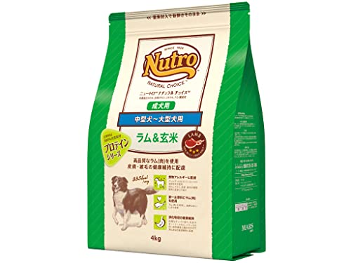 Nutro ナチュラルチョイス 中型犬~大型犬用 成犬用 ラム&玄米 4kg...