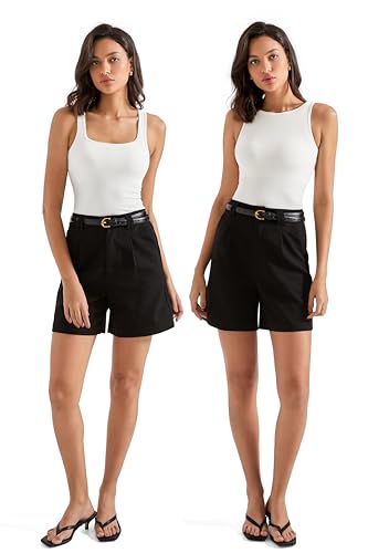 SUUKSESS Women Cotton Ribbed Summer Going Out Tops Padded Trendy Basic Tank Tops2