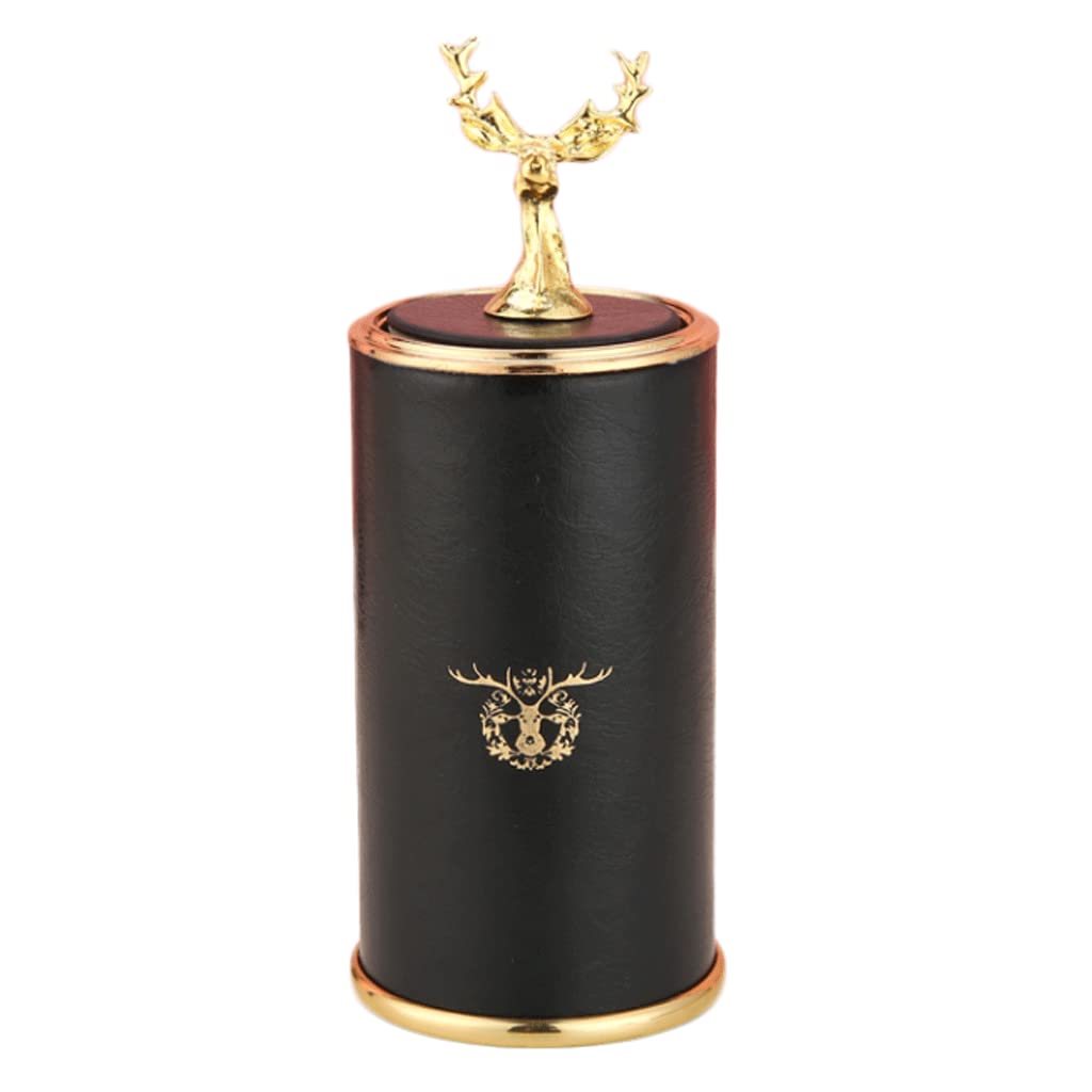 Wdwdw Black Toothpicks Dispenser Toothpick Box Automatic Holder Push Type Holders Container Elk Creative Container