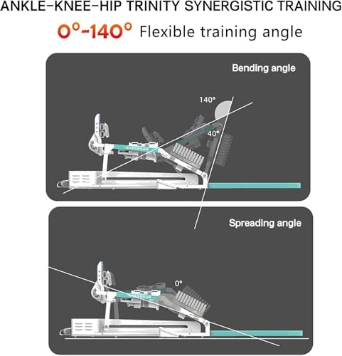 Image of Adjustable Knee Rehabilitation Trainer | CPM Machine for Flexion & Extension Post Knee and Limb Fractures | Ankle Rehabilitation Device for Joint Stiffness Relief
