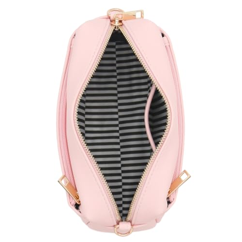 Image of FashionPuzzle Triple Zip Small Crossbody Bag