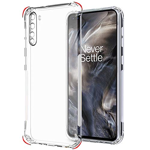 Image of TheGiftKart Back Cover Soft Case for OnePlus Nord (2020) | Best Camera Protection | Inbuilt Dust Plugs & Anti-Slip Grip | Ultra Clear Slim Back Cover Case for OnePlus Nord (Silicone, Transparent)