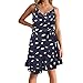 SHEDE Vestido Nuevo Verano para Mujeres Slim Sexy Print Puserminand Vestido para Ocio Daily Indoor Oficina Trabajo Compras Vacaciones Boda Sturdy